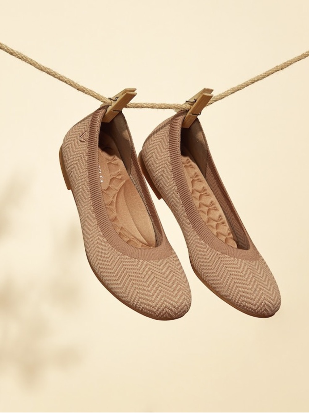 Vivaia Round-Toe Flats (Claire) in Espresso Brown - Picture 6 of 16